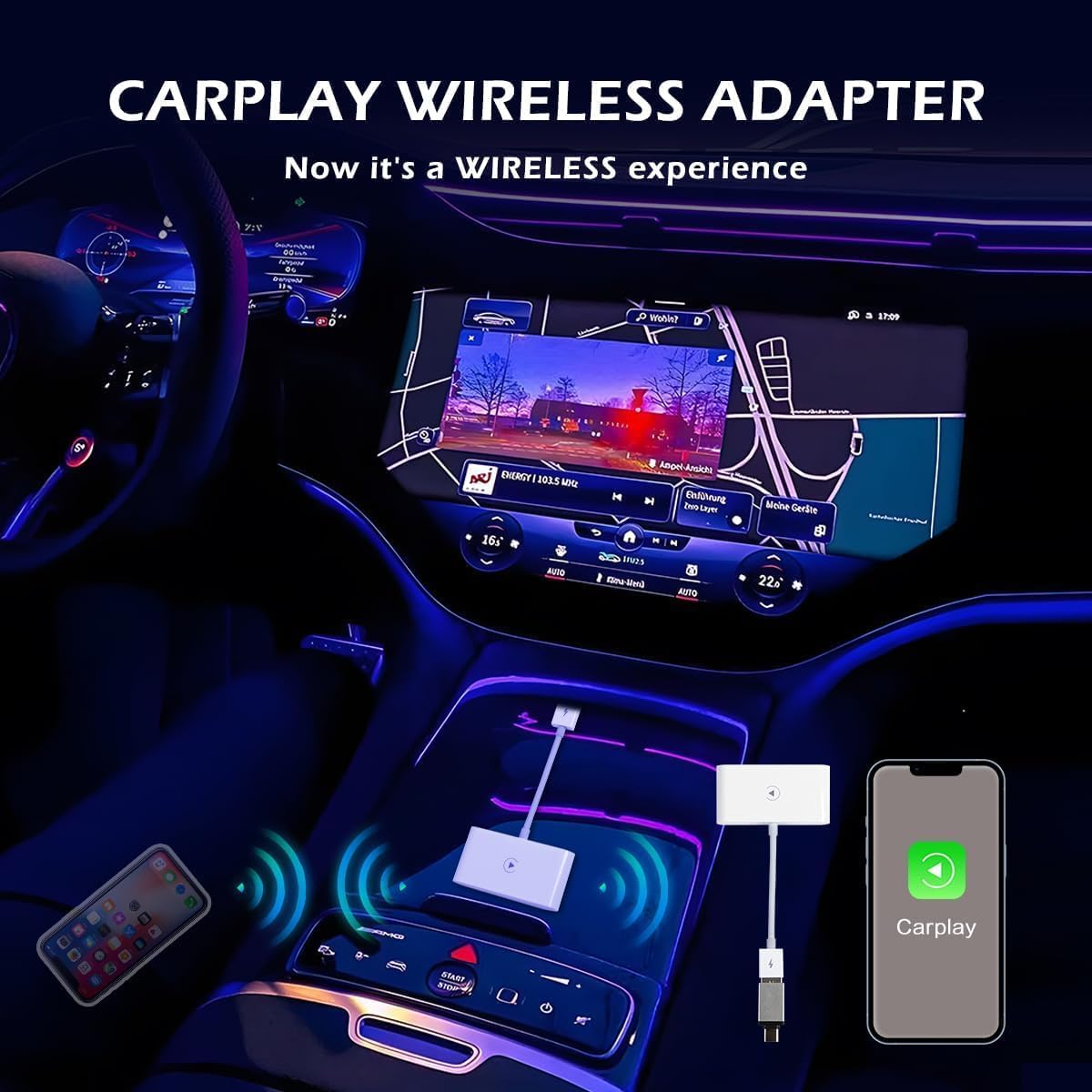 Carplay Trådlös