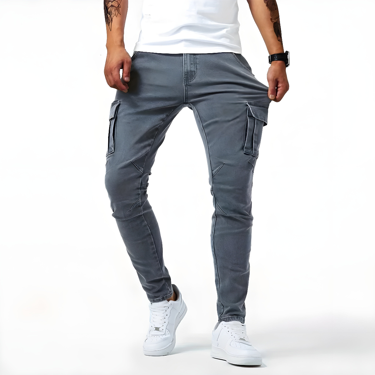 Elias™ | Stretch Denim Cargo Pants