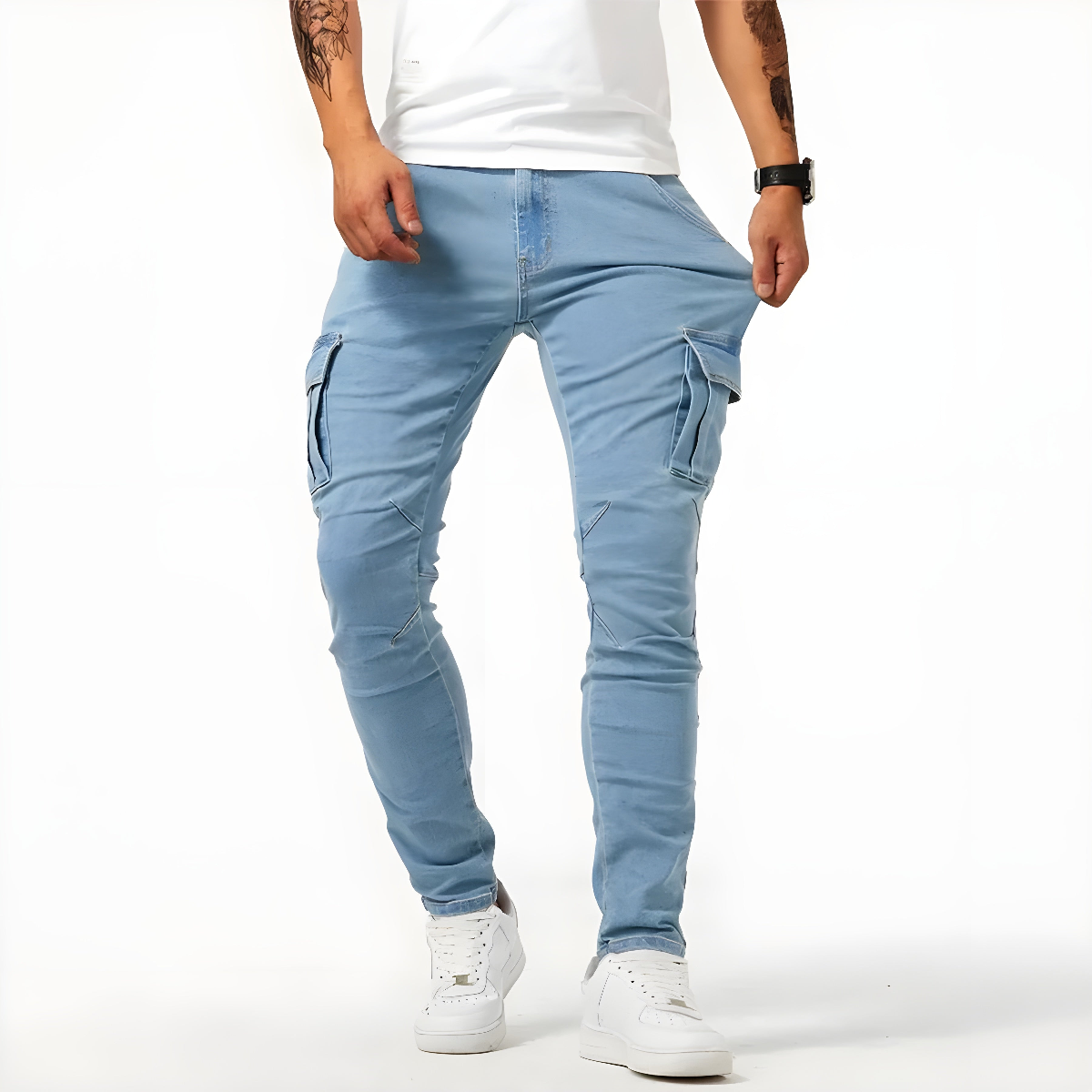 Elias™ | Stretch Denim Cargo Pants